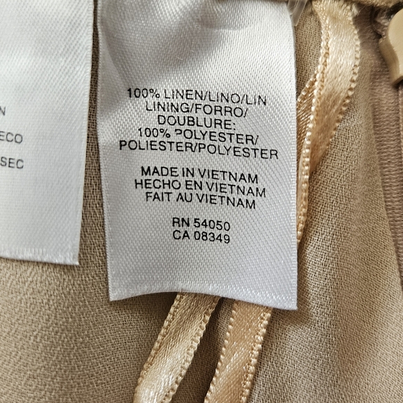 NWT - Jones New York Lined Linen Tan Skirt - Size 14 - Vintage - Picture 7 of 7